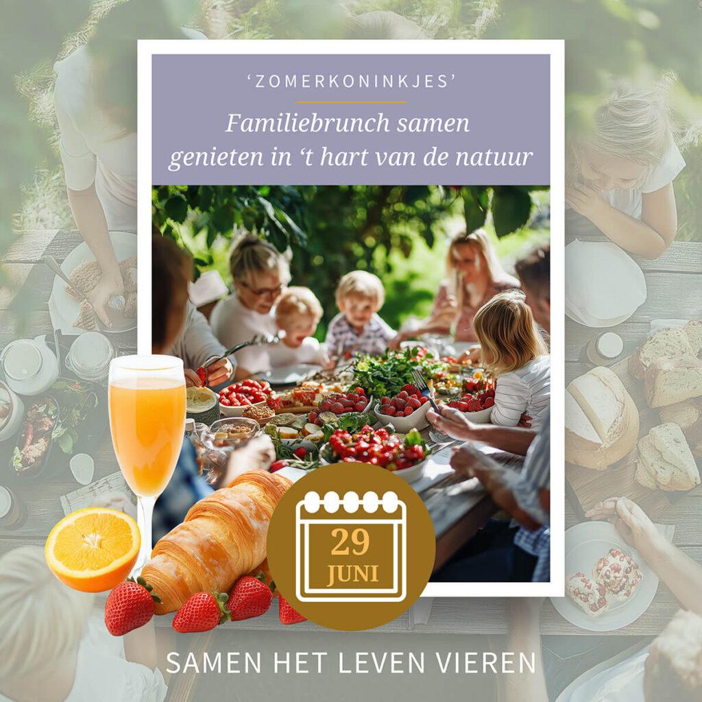 Familiebrunch met zomerkoninkjes